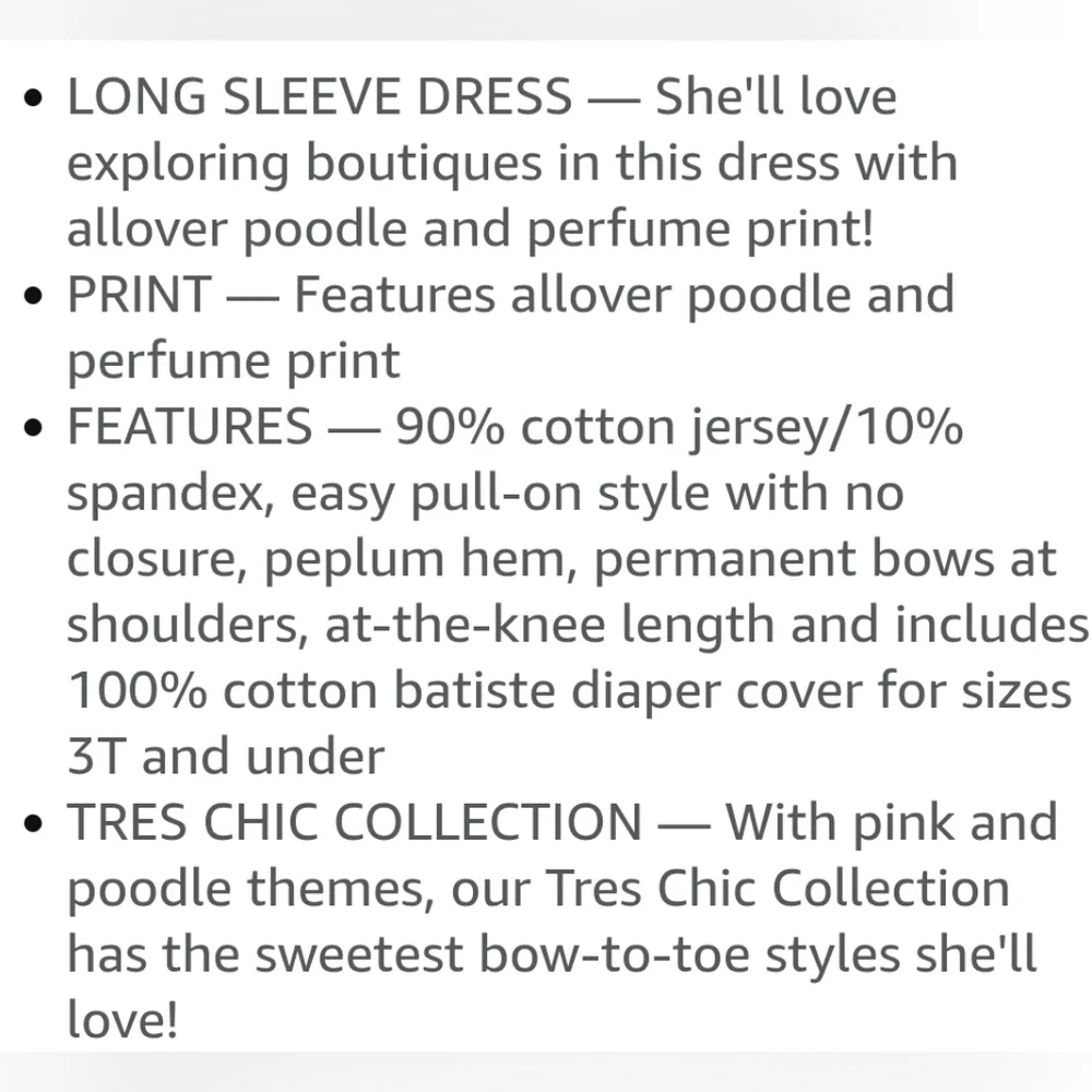 Gymboree Dress Black Pink Long Sleeve Tres Chic Collection Print Size 12-18m NEW
